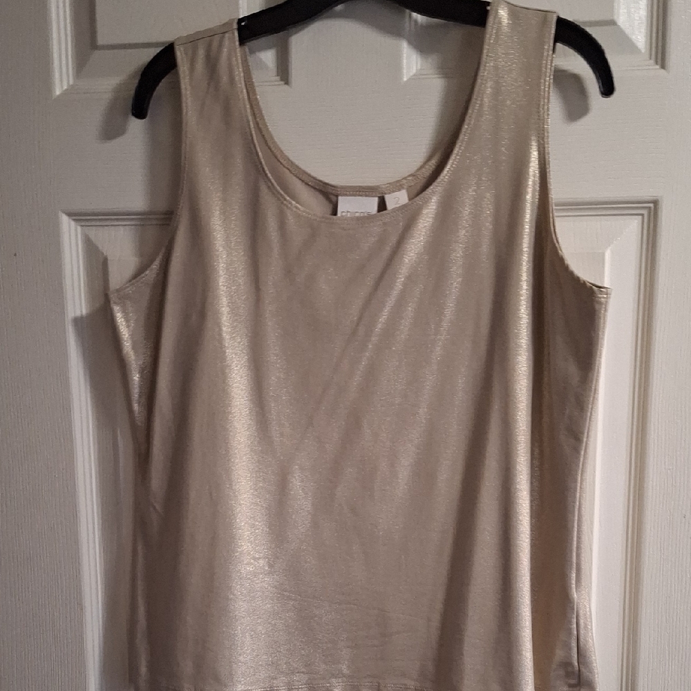 Shimmering Gold Sleeveless Top